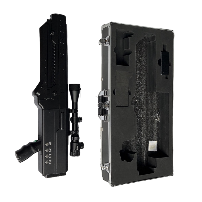  双流手持便携式枪型低空防御反制四通道A型