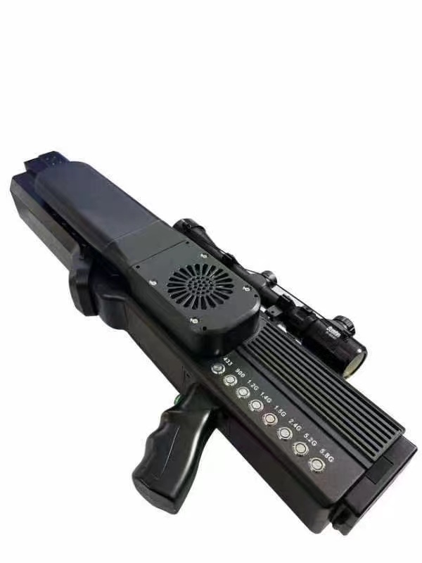  双流手持便携式枪型低空防御反制八通道